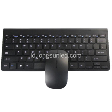 Keyboard Dan Mouse Nirkabel Hitam Untuk Laptop